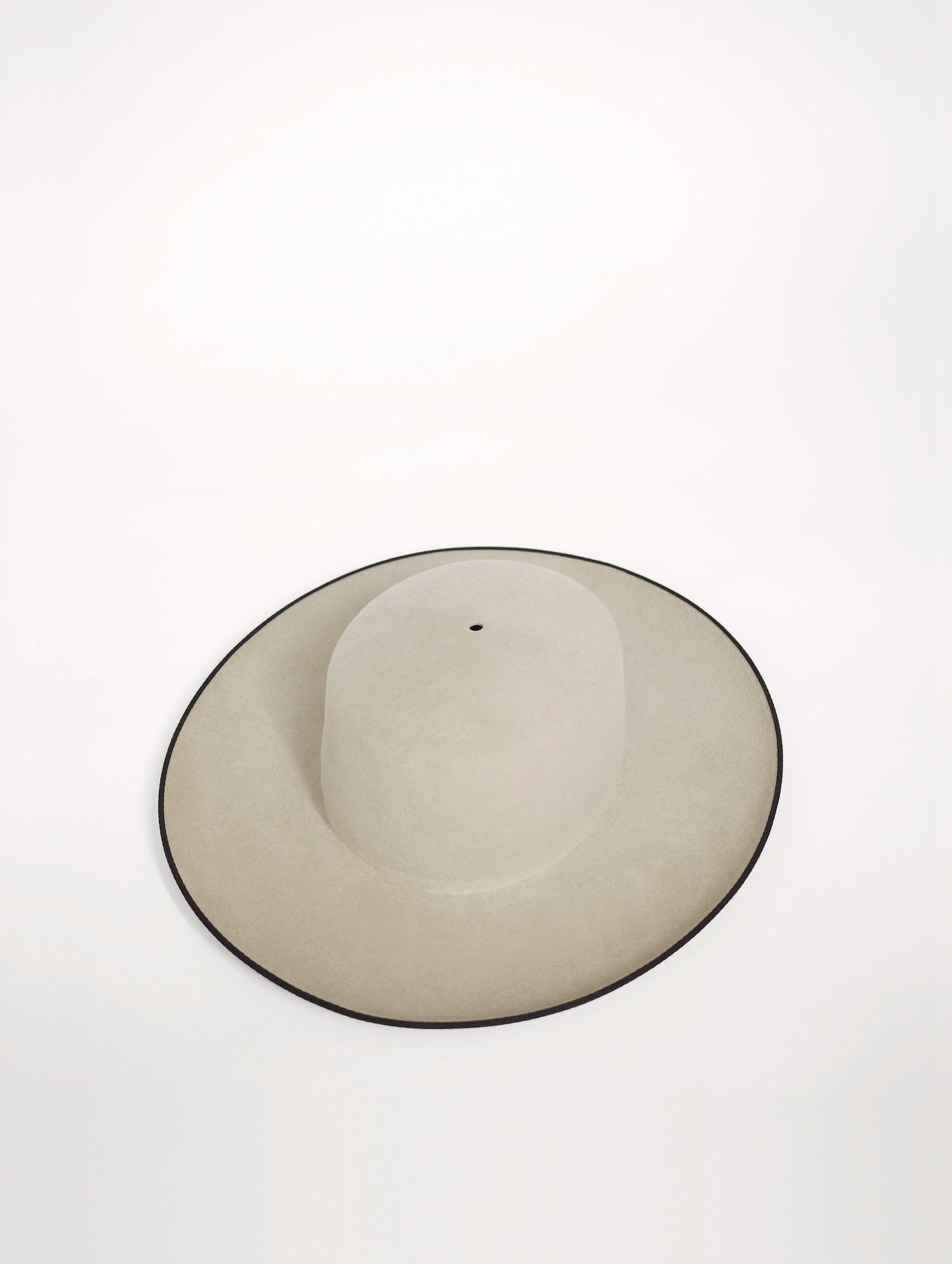White Hat with black edge