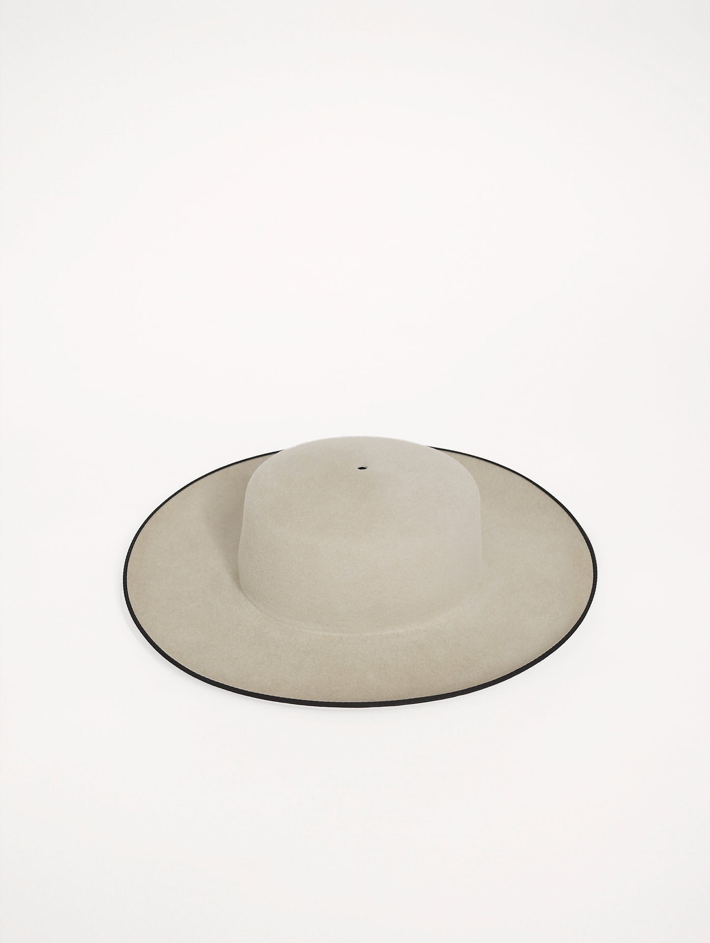 White Hat with black edge